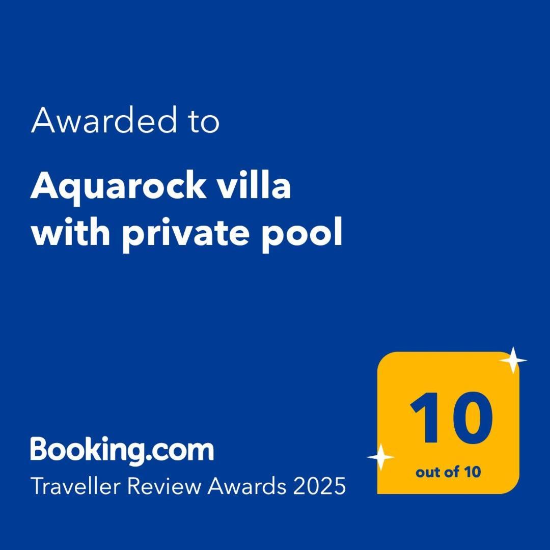 Aquarock Villa With Private Pool Prassas ภายนอก รูปภาพ